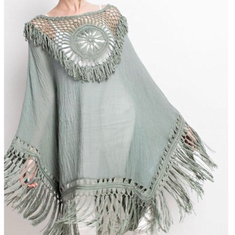 Bohemian Fringe Poncho